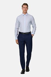 Camicia A Righe In Cotone Regular Fit, Azzurro, thumb, 2