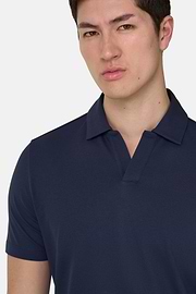 Polo Aus Pima-Baumwolle, Navy blau, thumb, 4
