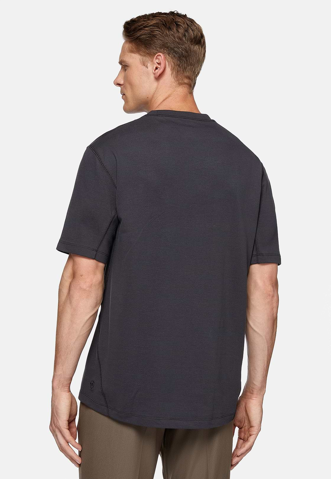 High-Performance Piqué Polo T-Shirt, Black, hi-res