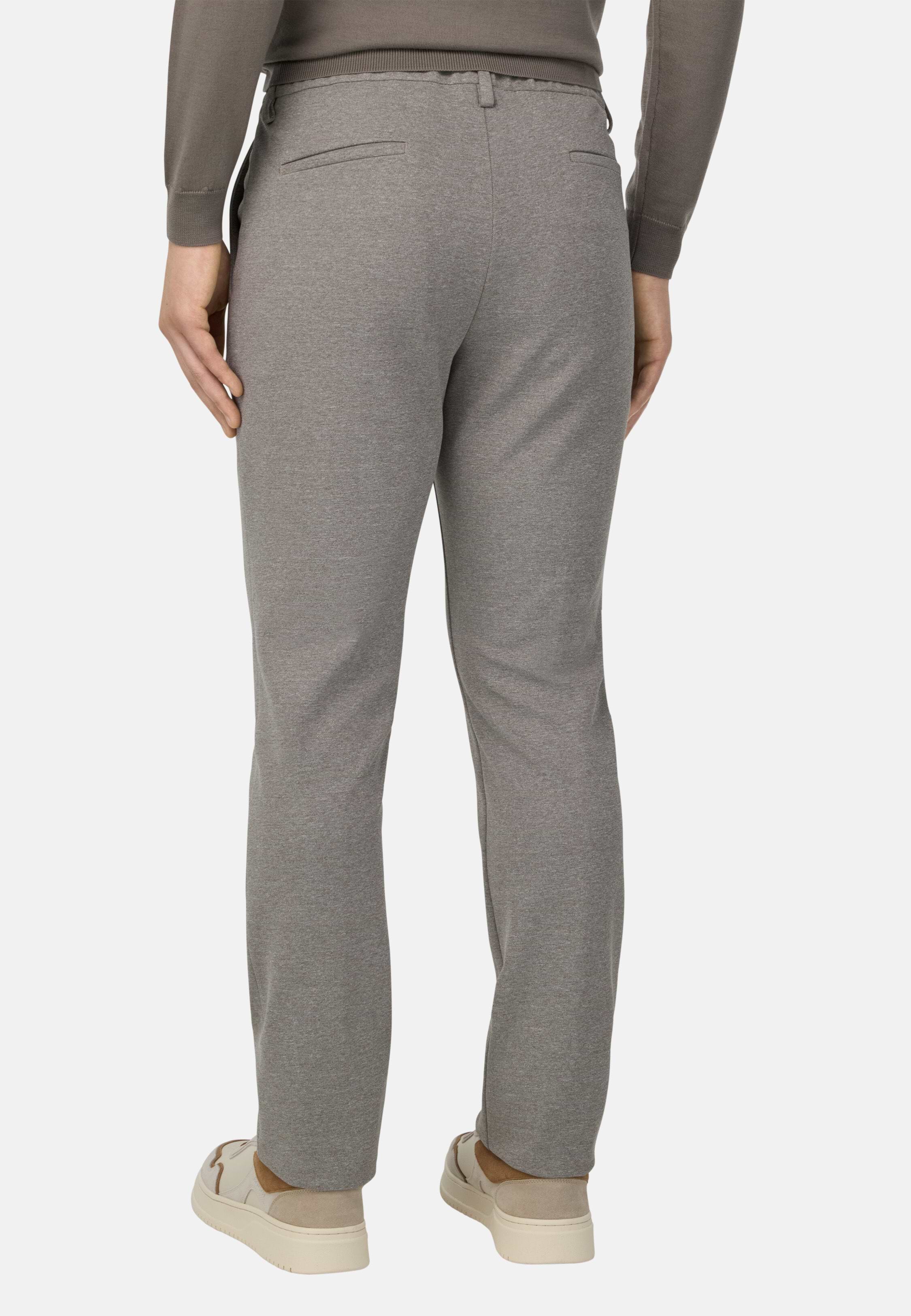 Pantaloni Jersey Uomo BOSS – Cotone Elastico, Vestibilità Normale, Con Tasche - 4