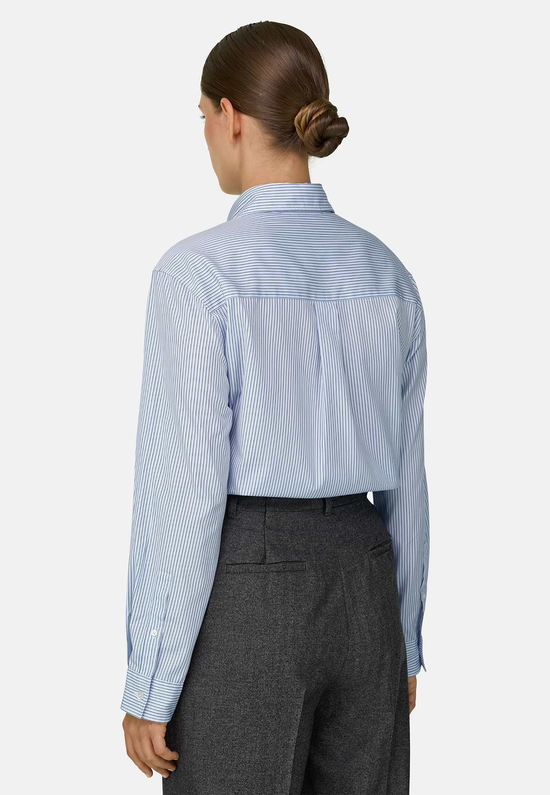 Striped Shirt Open Collar, Light Blue, hi-res, 4