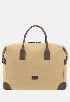 Cotton and Leather Duffle Bag