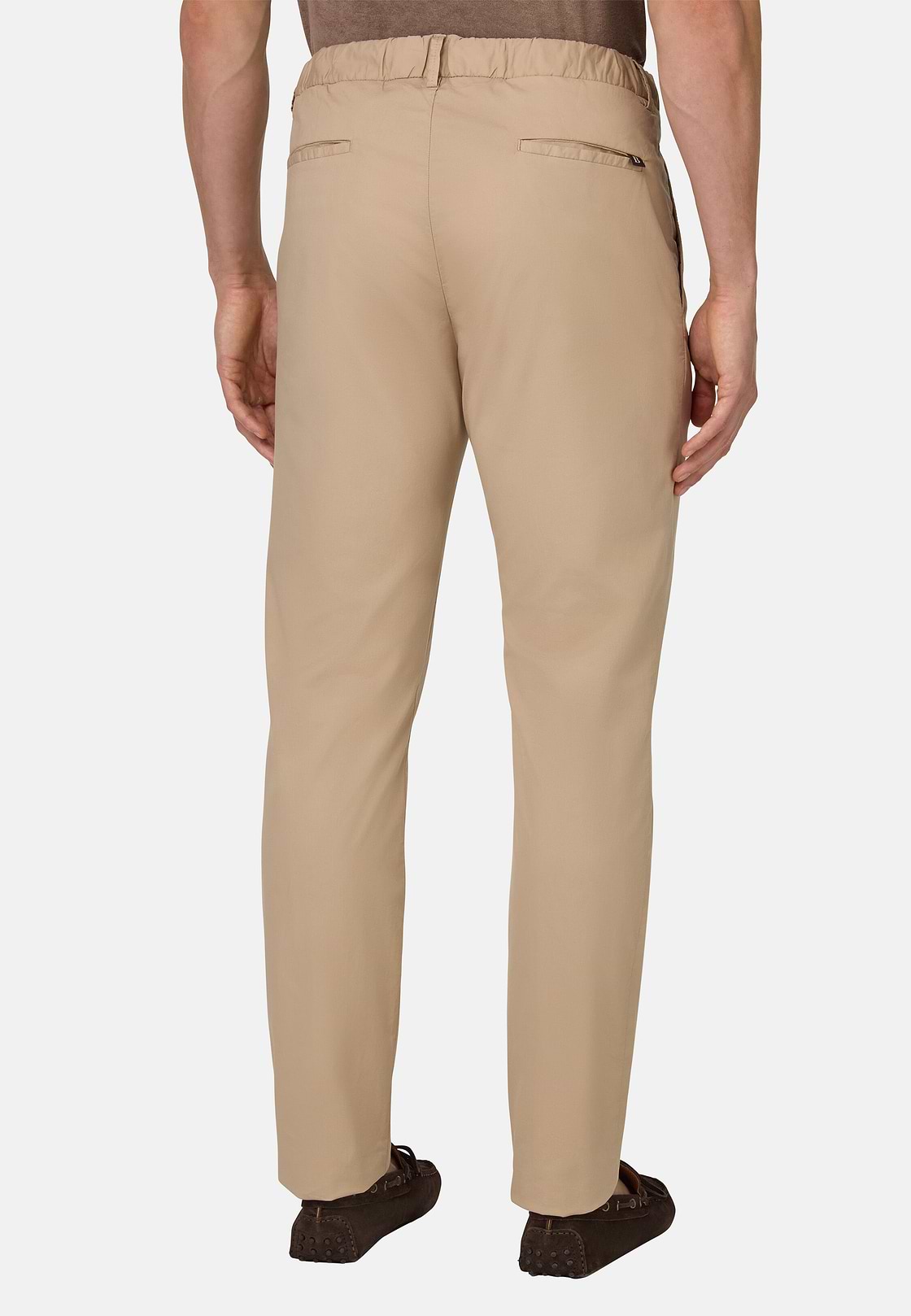 Hose Aus Baumwoll-Stretch, Beige, hi-res