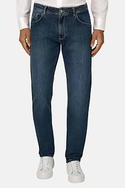 Dark Blue Stretch Denim Jeans, , thumb, 1