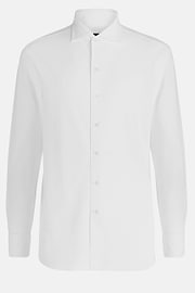 Cotton Piqué Regular Fit Polo Shirt, White, hi-res