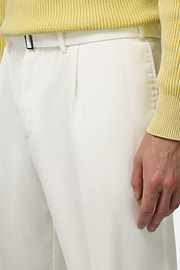 Cotton Trousers, White, hi-res