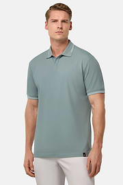 Cool Jade-Fresh Piqué Polo Shirt, Light Green, hi-res