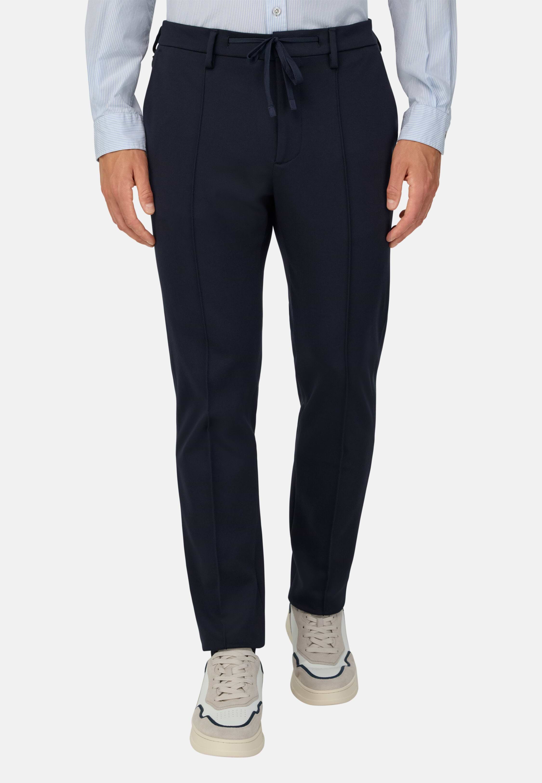 Pantaloni Jersey Uomo BOSS – Cotone Elastico, Vestibilità Normale, Con Tasche - 3
