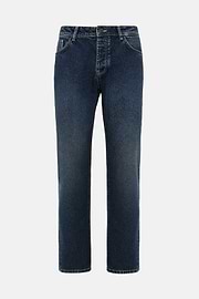 Jean En Denim Extensible Bleu Foncé, Bleu Foncé, hi-res