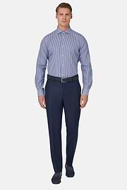 Regular Fit Cotton Poplin Shirt, Blue, thumb, 1