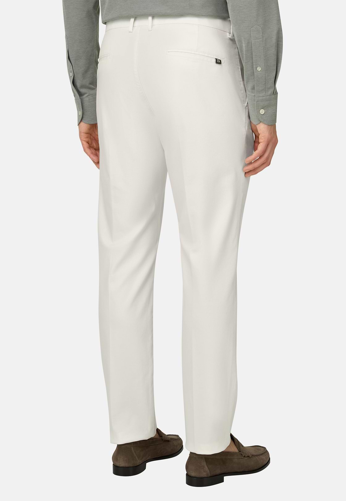 Hose Aus Baumwoll-Tencel-Stretch, Weiß, hi-res, 3