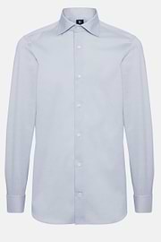 Stretch P.Point D.Cuff Windsor Collar Shirt Slim F, Light blue, hi-res