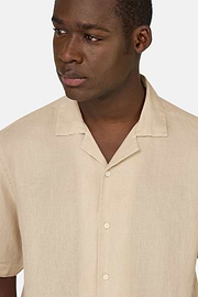 Regular Fit Linen Shirt, Beige, hi-res