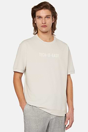 High-Performance Piqué Polo T-Shirt, Sand, hi-res