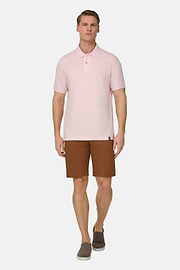 Polo In Pique Di Cotone Regular Fit, Rosa, thumb, 2