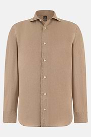 Hemd Aus Leinen Regular Fit, Taupe, thumb, 6