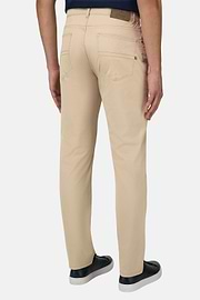 Jean En Coton Tencel, Beige, thumb, 3