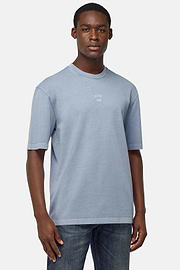 T-Shirt Aus Baumwoll-Jersey, Hellblau, hi-res