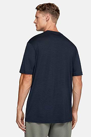 T-Shirt Aus Tencel-Wollmischung, Navy blau, hi-res