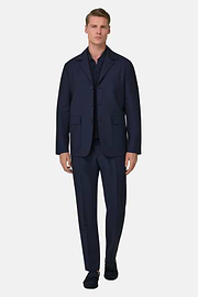 Wool and Mohair Jacket, Navy blue, thumb, 1