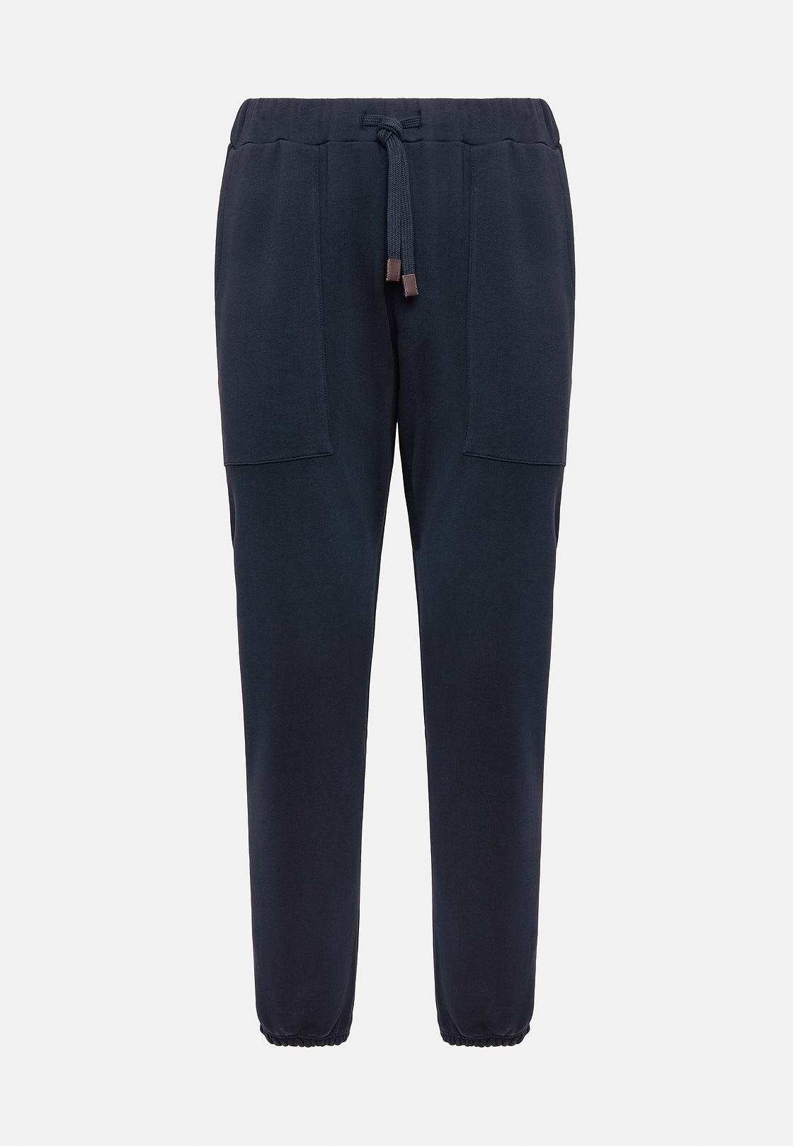 Cotton Trousers, Navy blue, hi-res