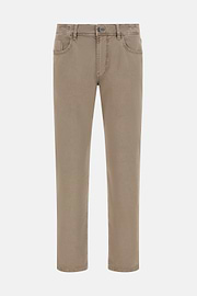 Jean En Coton Extensible, Taupe, hi-res