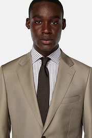 Dove Grey Pure Wool Suit, Taupe, hi-res