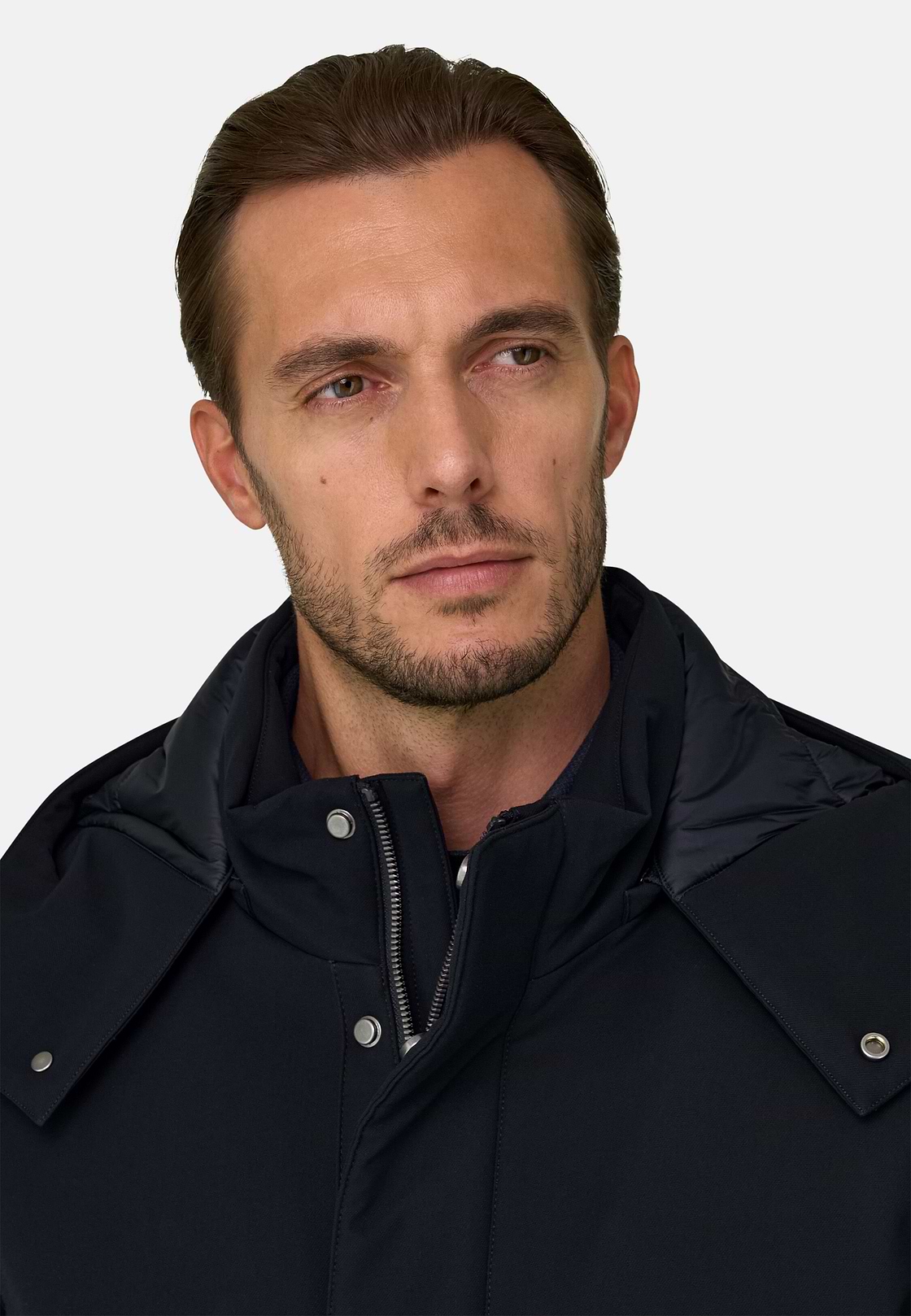 Parka in Technical Fabric B Tech, Navy blue, hi-res, 5
