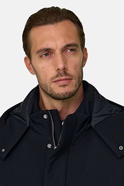 Parka in Technical Fabric B Tech, Navy blue, thumb, 5