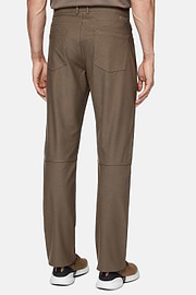 B Tech jeans van technische stof, Taupe, hi-res