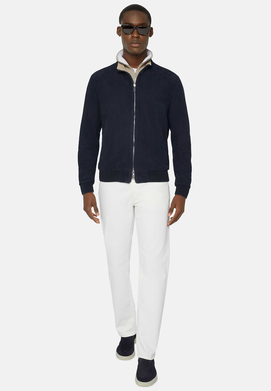 Bemberjacke Aus Echtem Veloursleder, , hi-res