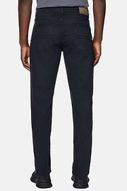 Jeans In Cotone Tencel Elasticizzato, Navy, hi-res