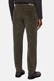 Jeans in Stretch Velvet, Charcoal, hi-res