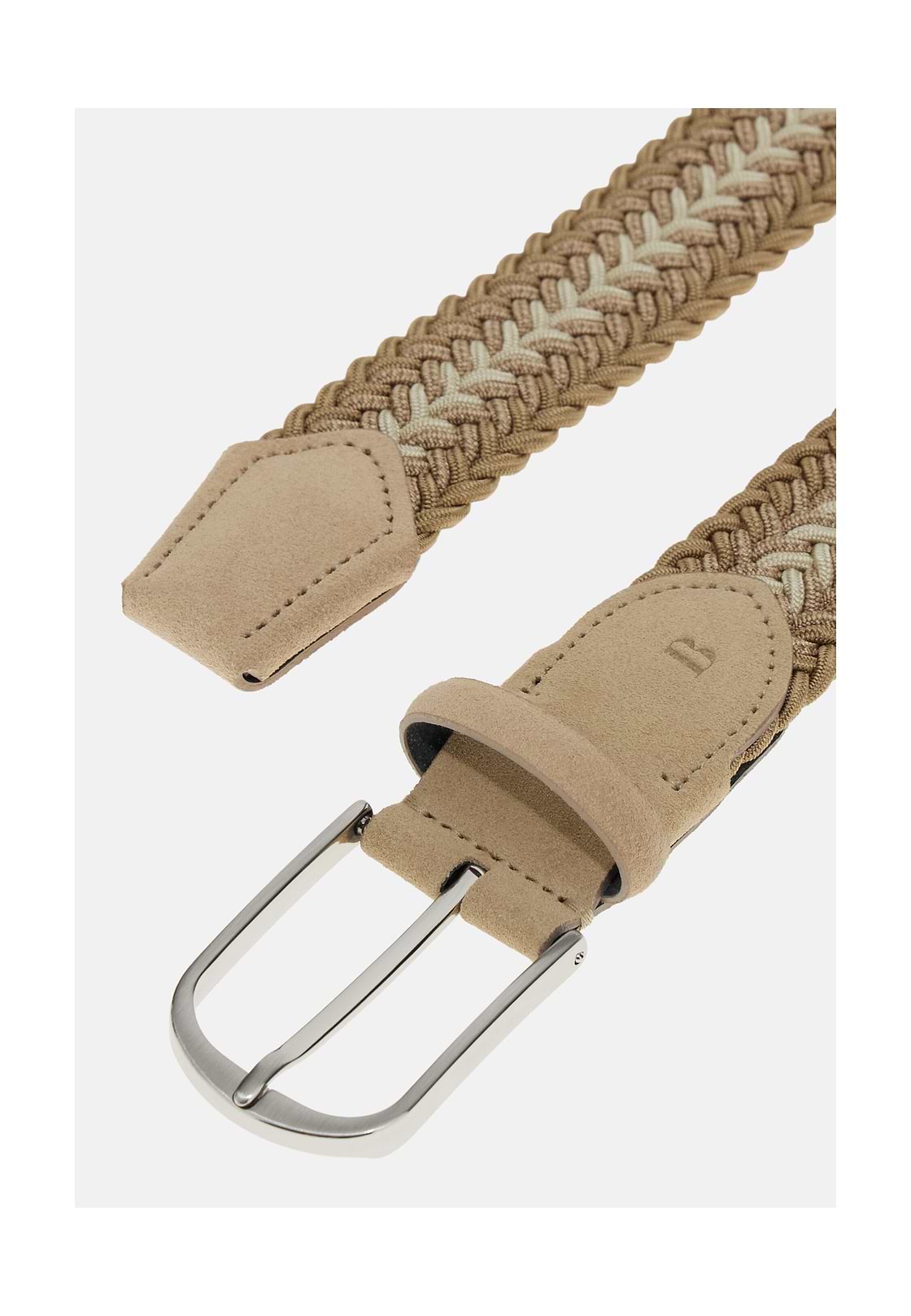 Cintura Intrecciata Elasticizzata, Beige, hi-res