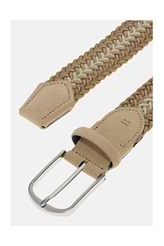 Cintura Intrecciata Elasticizzata, Beige, hi-res