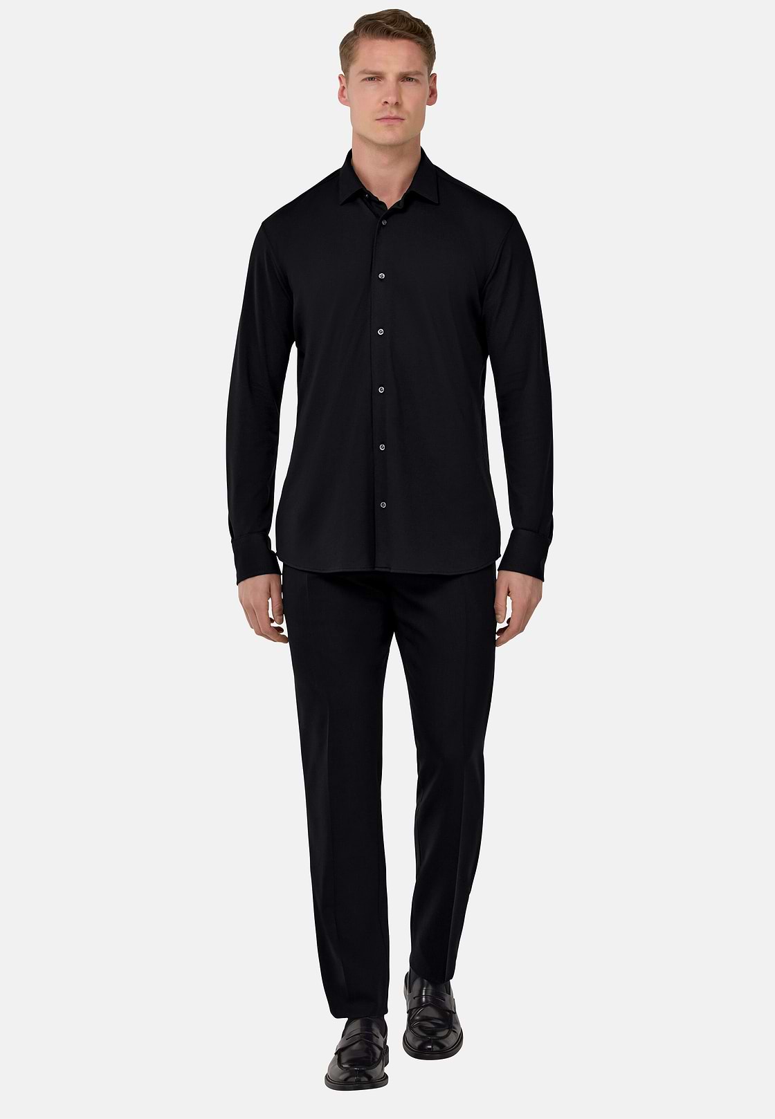 Polo camisa de piqué de alto rendimiento S.Cafè®Regular, Negro, hi-res