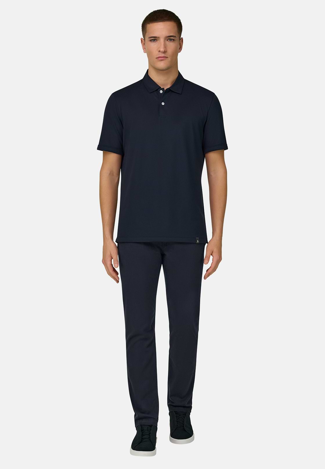 Vaquero De Algodón y Tencel Elástico, Azul  Marino, hi-res, 2