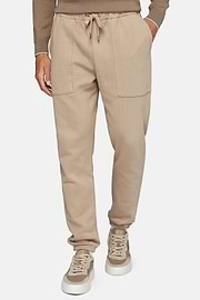 Katoenen broek, Beige, hi-res