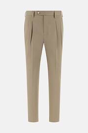 Stretch Cotton/Tencel Pants, Taupe, thumb, 1