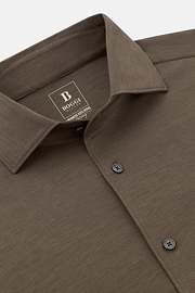 Polohemd Aus Japanischem Jersey Regular Fit, Braun, thumb, 5
