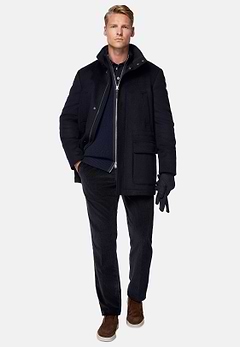 Car Coat Aus Kaschmir-Wolle, Gefüttert