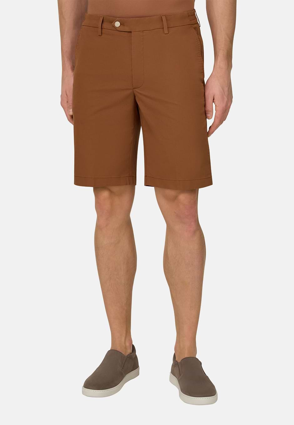 Bermudas in Stretch Cotton, Orange, hi-res