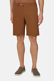 Bermudahose Aus Elastischem Nylon, Orange, thumb, 1