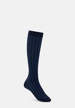 Long Socks Pinstripe Cotton Blend