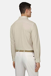 Polo En Jersey Japonais, Sable, thumb, 3