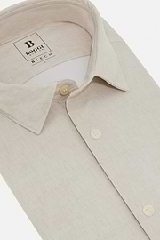 Slim Fit Stretch Nylon Shirt, Beige, hi-res