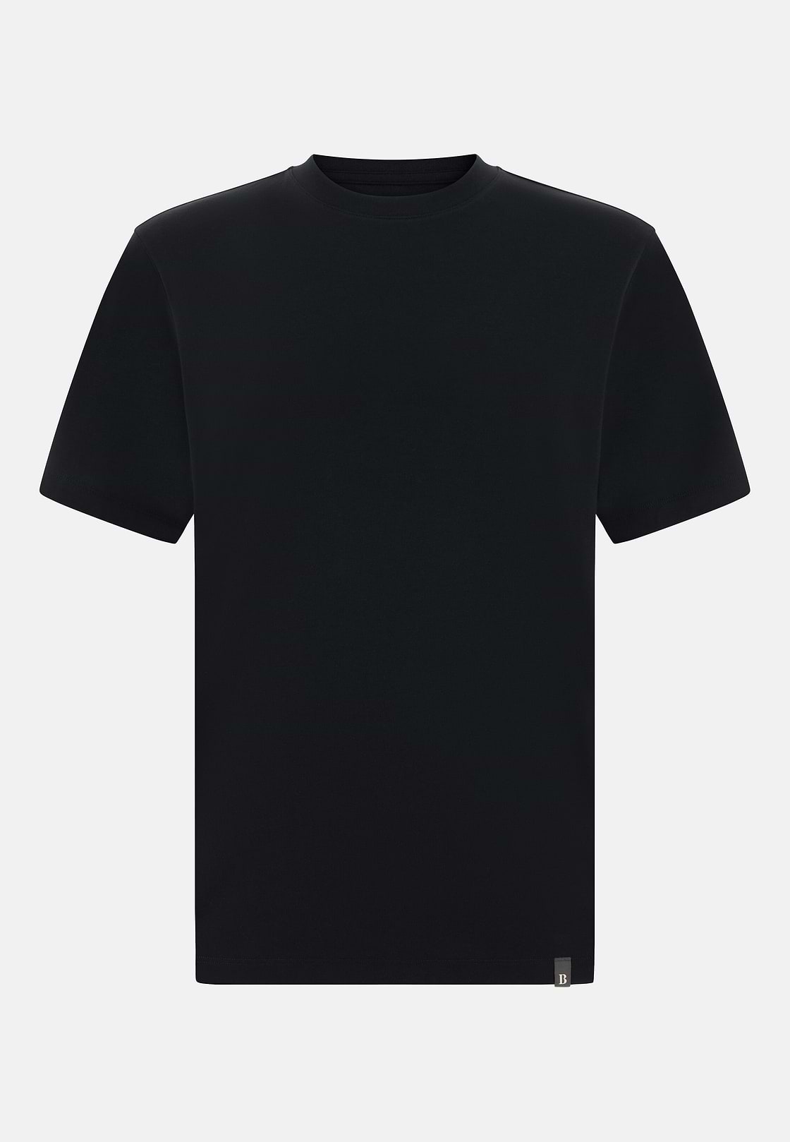 Silk Blend T-Shirt, Black, hi-res, 5