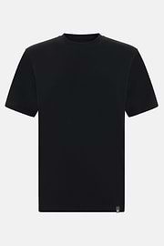 Silk Blend T-Shirt, Black, thumb, 5