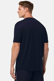 Camiseta de piqué de alto rendimiento S.Cafè®, Azul  Marino, hi-res