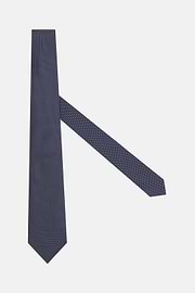 Corbata Microlunares De Seda, Azul  Marino, thumb, 1